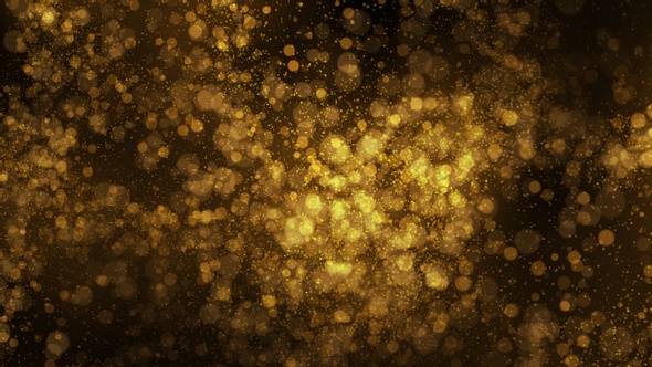 4 explosion patterns sparkling fade out. Golden glitter particles ...