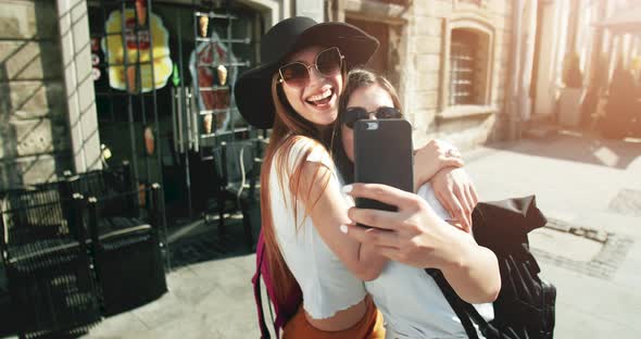 Women Tourist Making Selfie