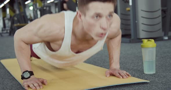 Sportsmen Doing Push-up