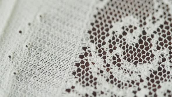 Lace White Fabric Closeup alt