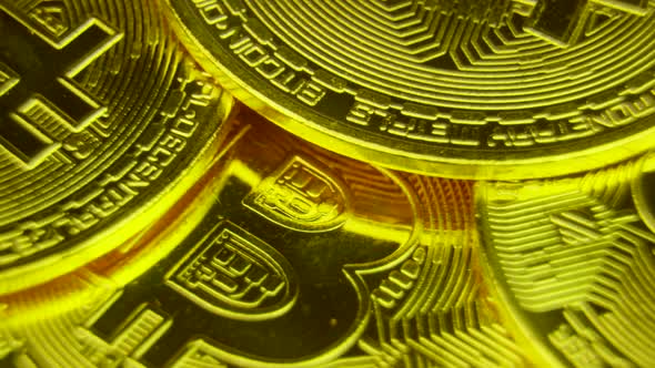 Bitcoin BTC Virtual Money Produced by Blockchain Technology