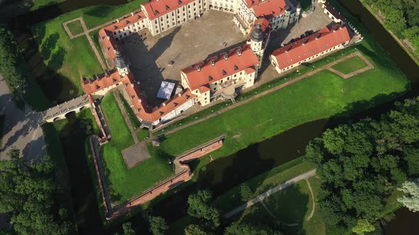 Top View of the Nesvizh Castle in the Daytime alt