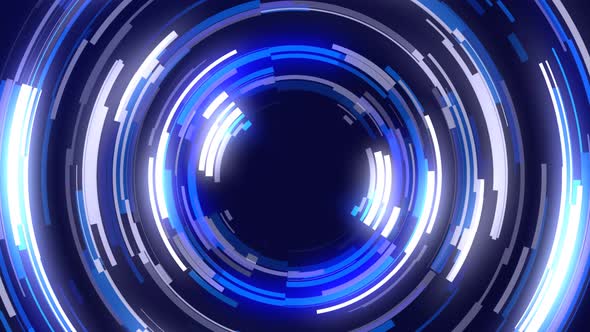 Colorful glow Circle Abstract Futuristic Tech Motion Background