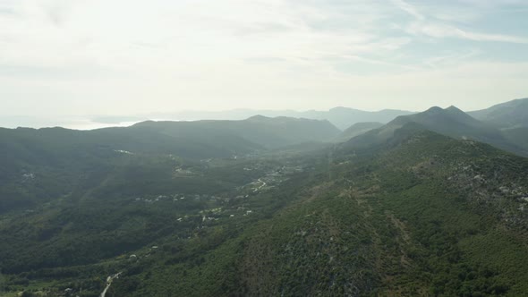 Aerial View Mountains of Croatia alt