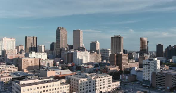 Aerial of New Orleans cityscape alt