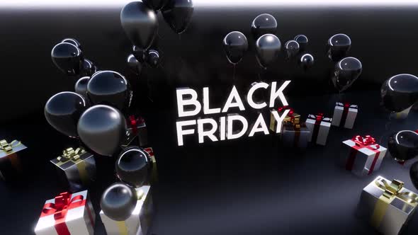 Black Friday, Gifts and Balloons