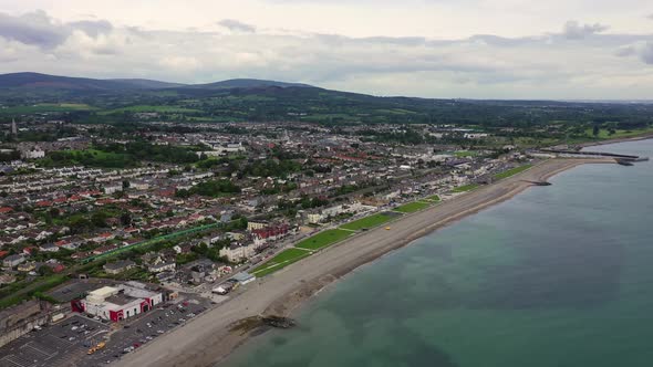 Aerial View of Bray Head in County Wicklow Ireland