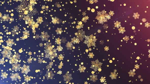 4K Christmas Snowflakes Pack 3 In 1