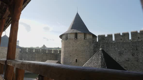 Tower seen from a corridor alt