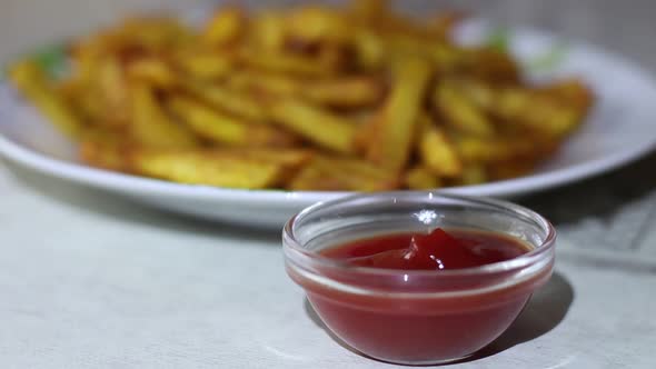 Home Fries With Tomato Ketchup