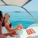 Couple Relaxing On Sea.Sea Vacation Wibe.Couple On Catamaran.Honeymoon Trip Adventure On Italy - VideoHive Item for Sale