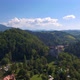 Aerial Shot of Castle in Mountains Landscape - VideoHive Item for Sale