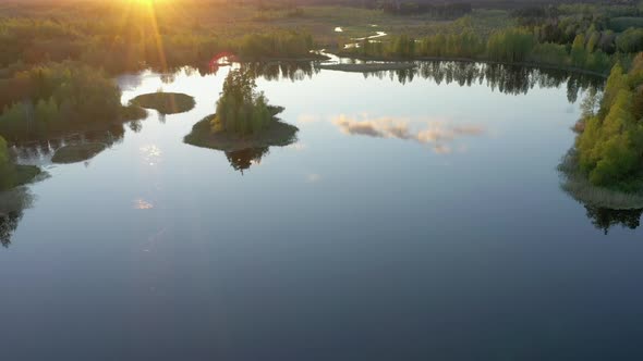 An Aerial View of the Bog Landscape in Ao Estonia alt