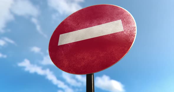 No Entry Sign - 4K alt