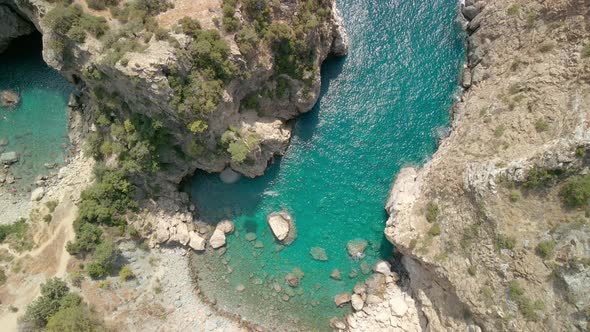 Cove on the Mediterranean Coast in Turkey alt