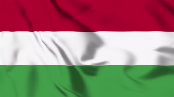 4K Hungary Flag - Loopable