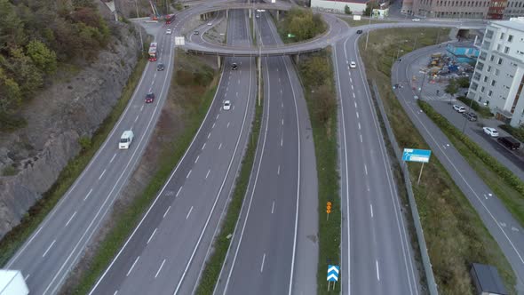 Aerial View of Interchange Highway