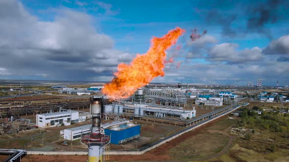 Chemical Industry Cluster. Global Warming Comes From High Greenhouse Gas Emissions. alt