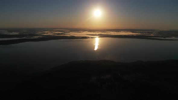 Top View of Lake Drivyaty in the Braslav Lakes National Park the Most Beautiful Lakes in Belarus alt