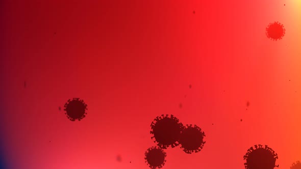 Replicating viruses. Concept of viral disease. Coronavirus, SARS, Flu, COVID-19 alt