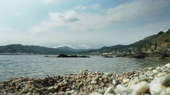 a Small Beach in Port De La Selva, Spain alt