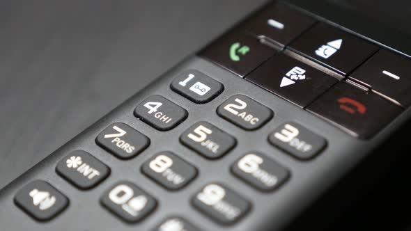 High quality made landline phone with modern design 4K 2160p 30fps UltraHD tilting footage - Slow ti alt