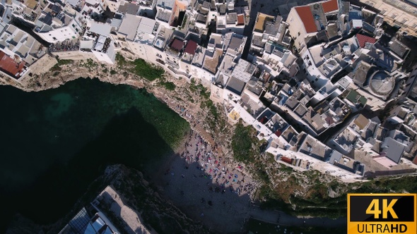 Top View Of A Beach In The Middle Of The City