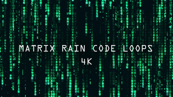 Matrix Rain Code 4K