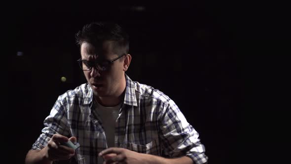 Man on a Black Background alt