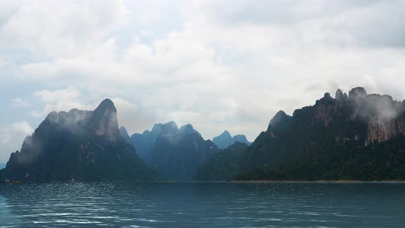 River and mountain landscape