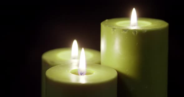 Three Green Candles