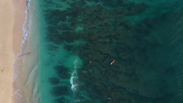 Aerial photography ocean and beach