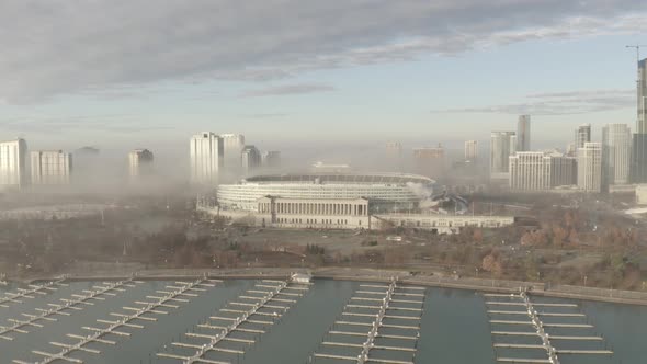 Foggy Soldier Field Home of the Chicago Bears alt