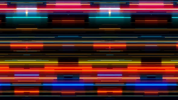 Glowing Colorful Abstract Futuristic Hi-Tech Lines Motion Background