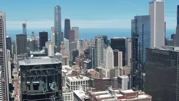 Flyover Downtown Chicago alt