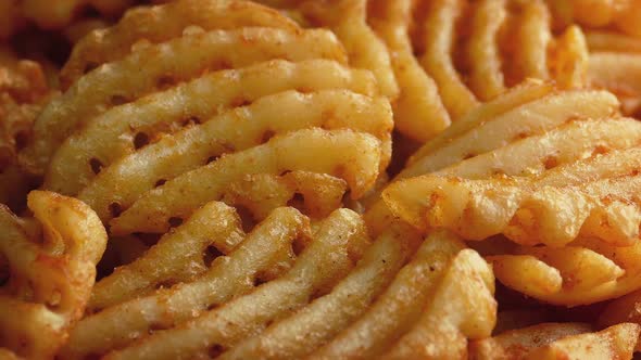 Plate Of Lattice Fries, Stock Footage | VideoHive