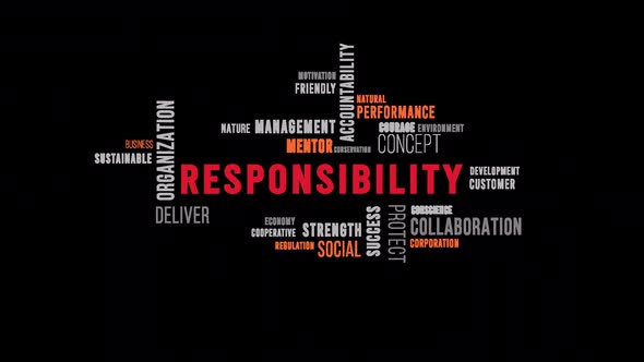 Word Cloud Responsibility Side