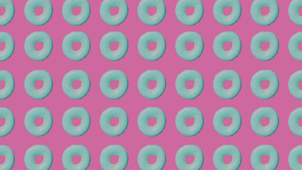Rotating blue donut