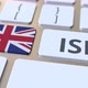 Internet Service Provider Text and Flag of the UK on Keyboard - VideoHive Item for Sale