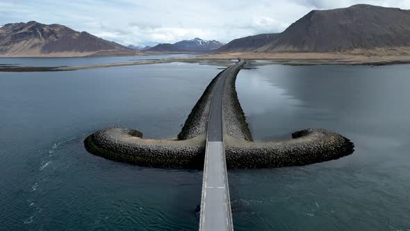Western Iceland Sword Shaped bridge alt