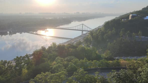 Kyiv, Ukraine Aerial View of the City. Kiev alt