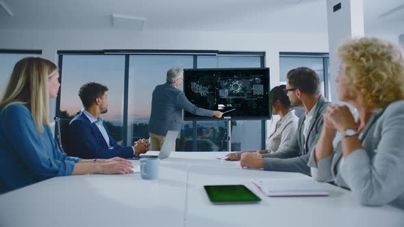 Futuristic design of presentation