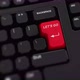 Let&#39;s Go red button on keyboard. A finger presses Enter. Click Let&#39;s Go. Realistic keyboard button. - VideoHive Item for Sale