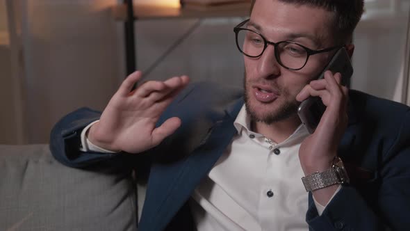 Business Communication Happy Man Successful alt