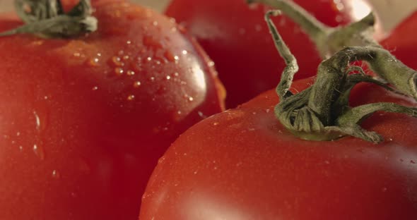 Closeup of fresh cherry tomatoes
