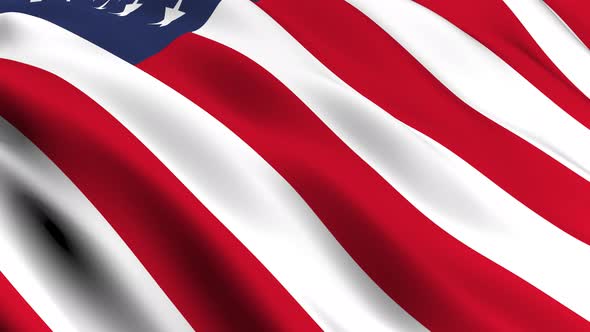 3d Background Wave american flag