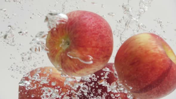 Apple Dropping in Water