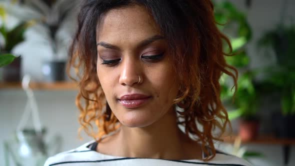 African Woman with Black Hair Watch Ahead Seriously Spbd alt