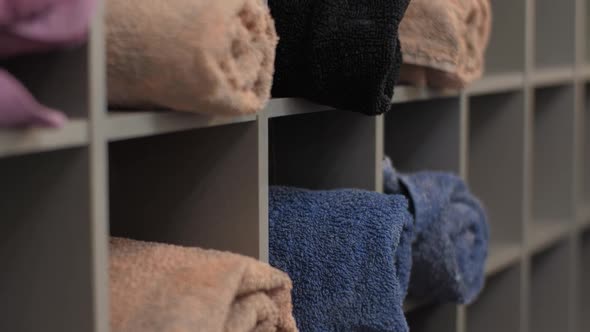 Towels on Shelves