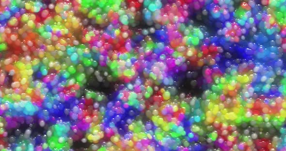 Abstract colorful bubble background motion graphic